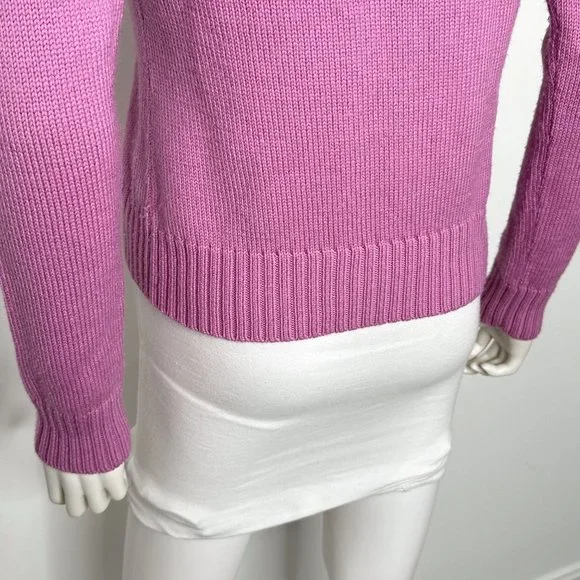 Theory Classic Wool Long Sleeve Turtleneck Sweater in Pink Women’s Size S - Picture 14 of 15